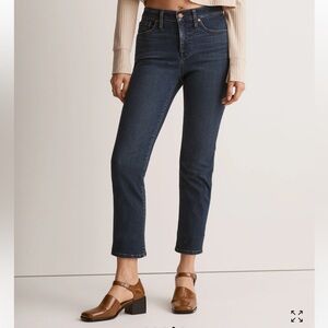 Madewell Dark Blue Ankle Cropped Jeans